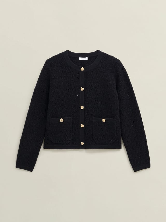Hobbs London Hobbs London Women's Mindy Knitted Jacket in Black - 2