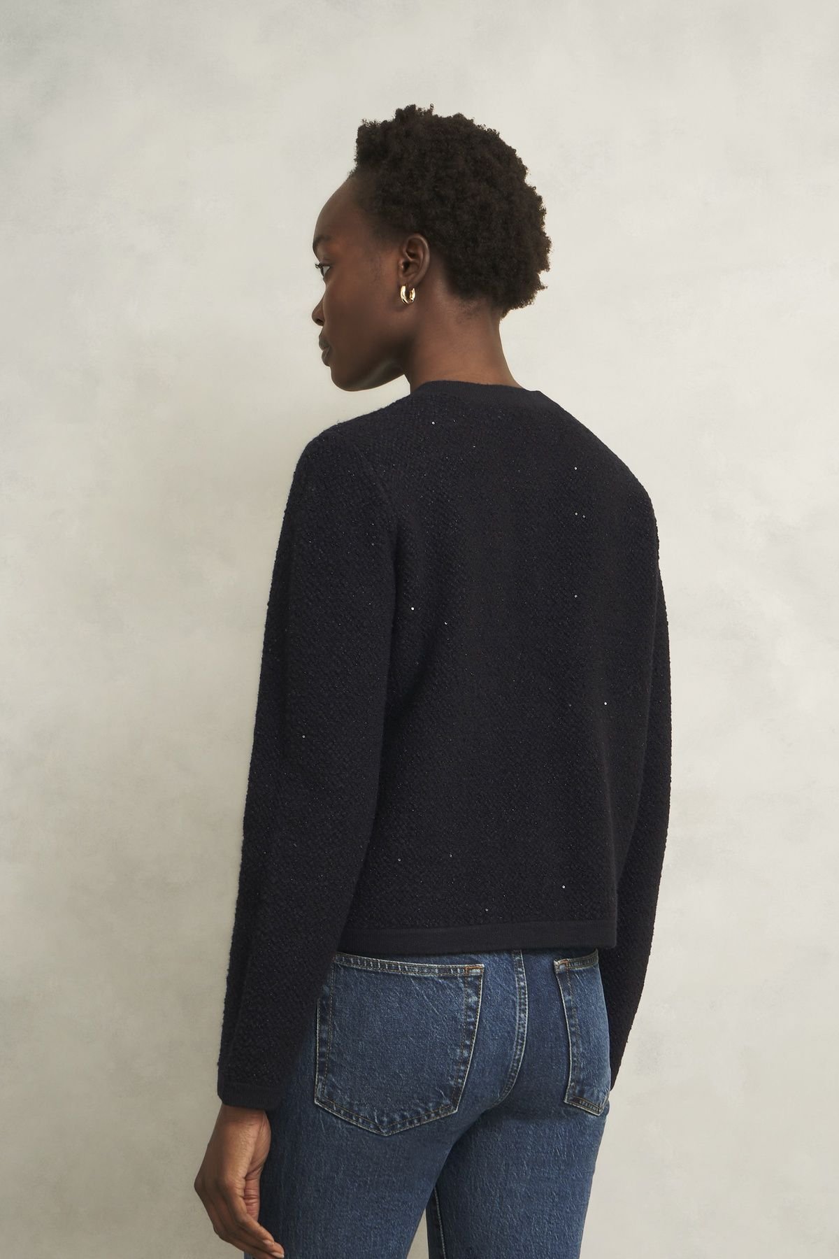 Hobbs London Hobbs London Women's Mindy Knitted Jacket in Black - 4