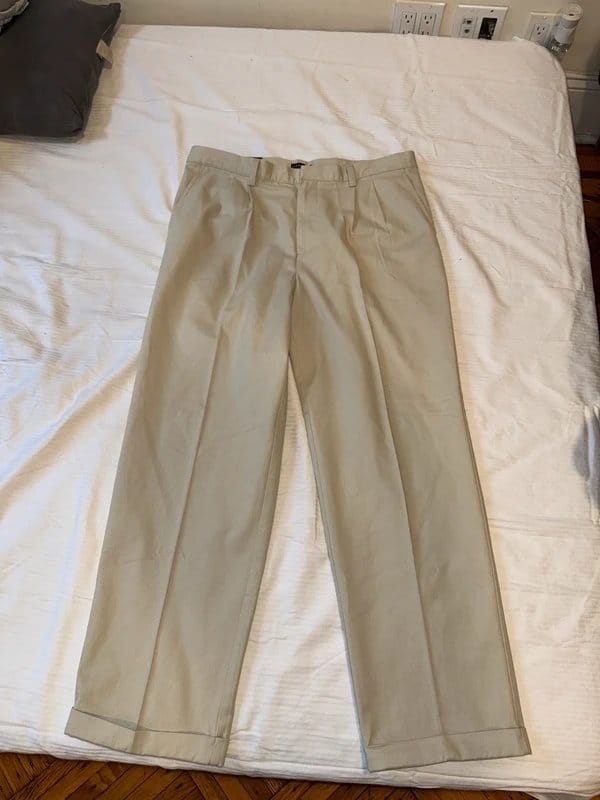 G.H. Bass & Co. Tan Pleated Trousers Size 32/38