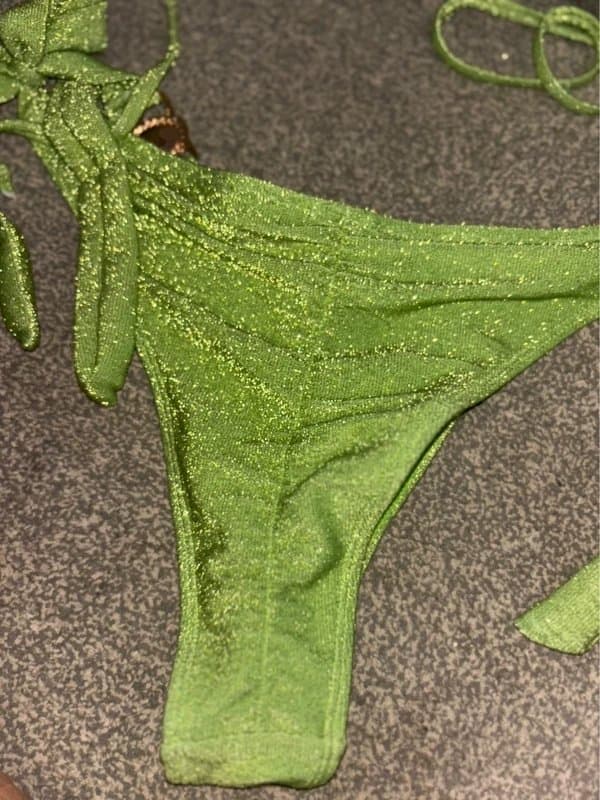 Moda Minx Moda minx glitter Brazilian bikini gemstone statement holiday beach 12-14 Large same day post