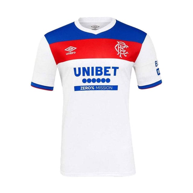 Umbro Umbro Men's 25 26 Rangers FC Short-Sleeved Away Shirt in Cool White - 2