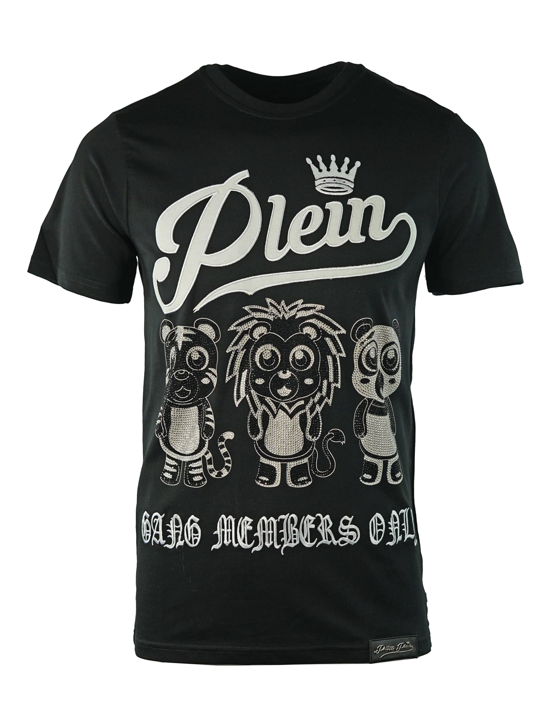 Philipp Plein Philipp Plein Men's Gang MTK0096 02 T-Shirt in Black
