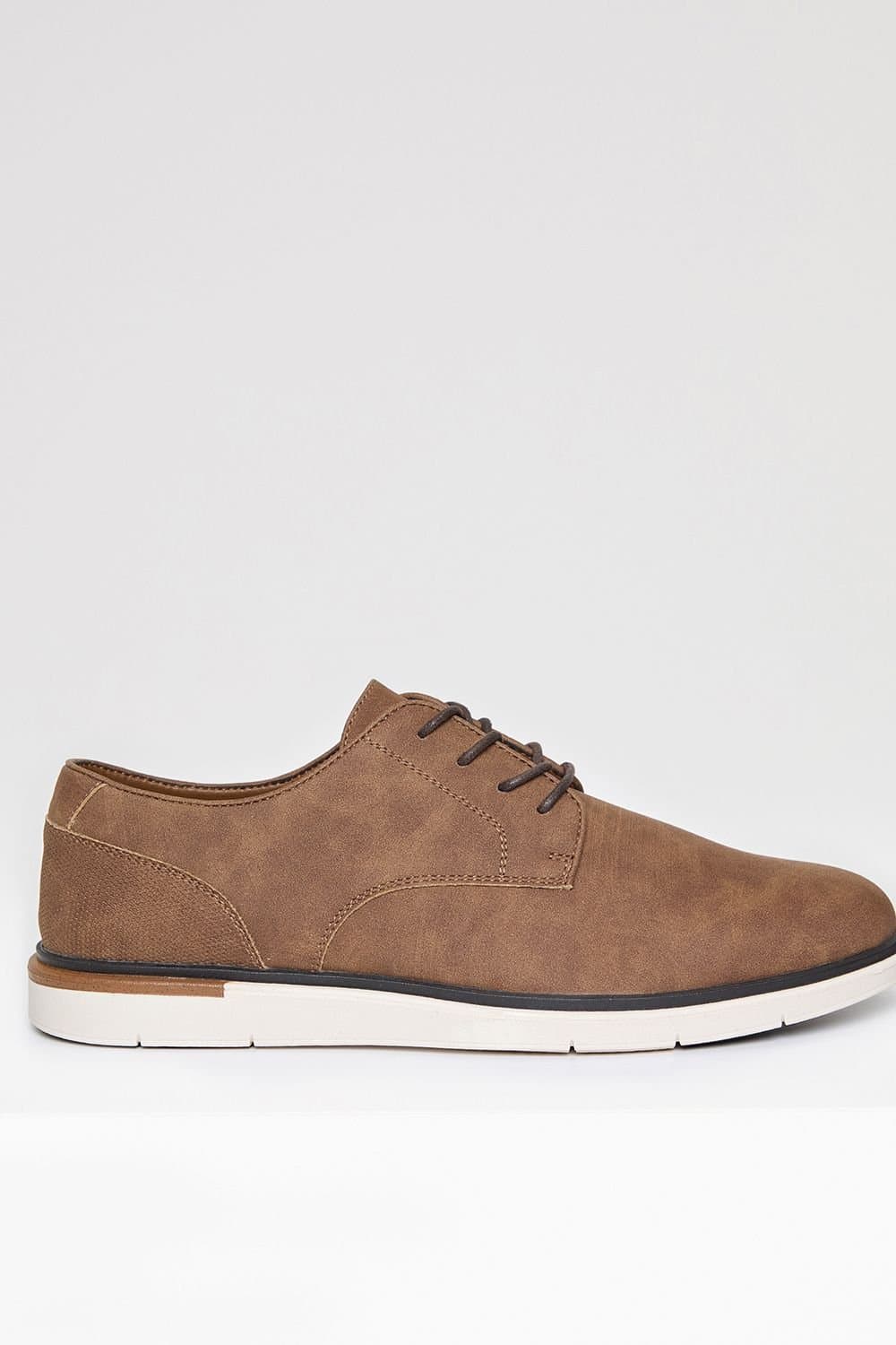 Threadbare Threadbare Men's Faux Suede Derby Shoes in Tan