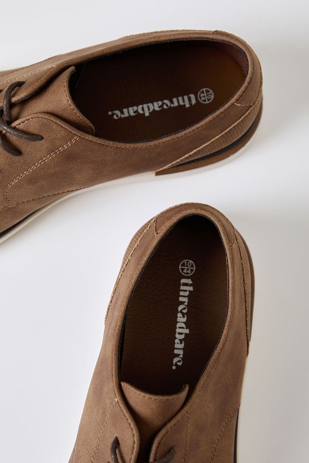 Threadbare Threadbare Men's Faux Suede Derby Shoes in Tan - 4