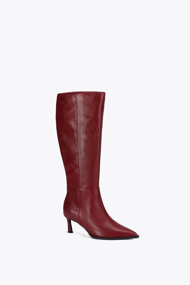 Steve Madden STEVE MADDEN Women's 'Lucid Wine' Leather Boots in Wine - 2