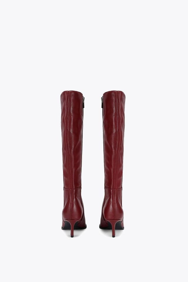 Steve Madden STEVE MADDEN Women's 'Lucid Wine' Leather Boots in Wine - 3