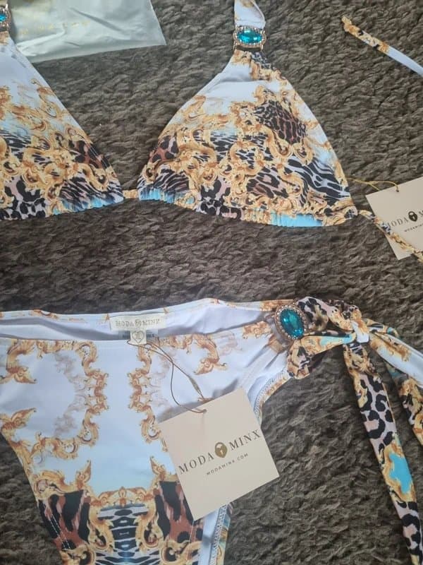 Moda Minx Moda Minx exclusive print Bikini Set size XL