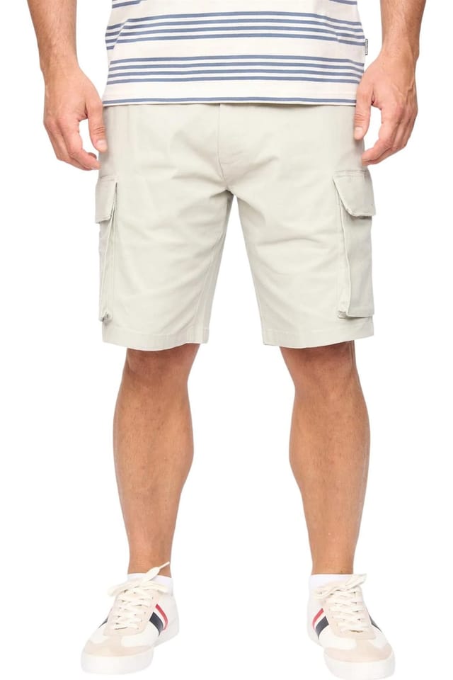 Bewley&Ritch Bewley&Ritch Men's Seaford Cargo Shorts in Pale Grey - 3