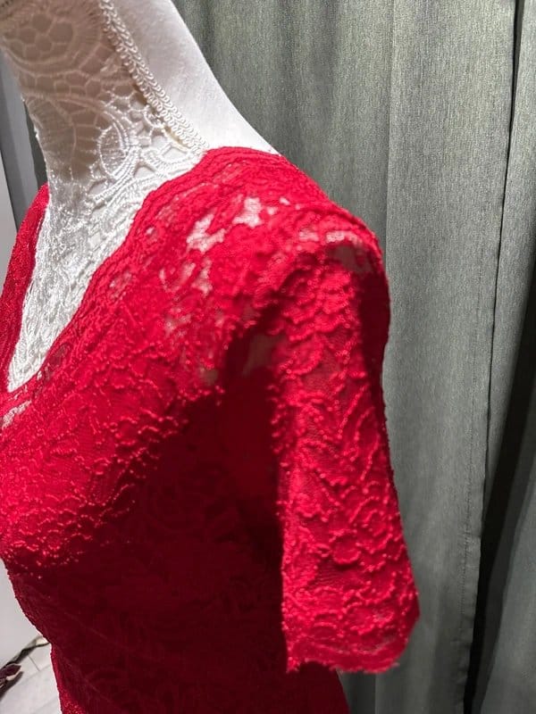 George at ASDA Red Lace Party Dress