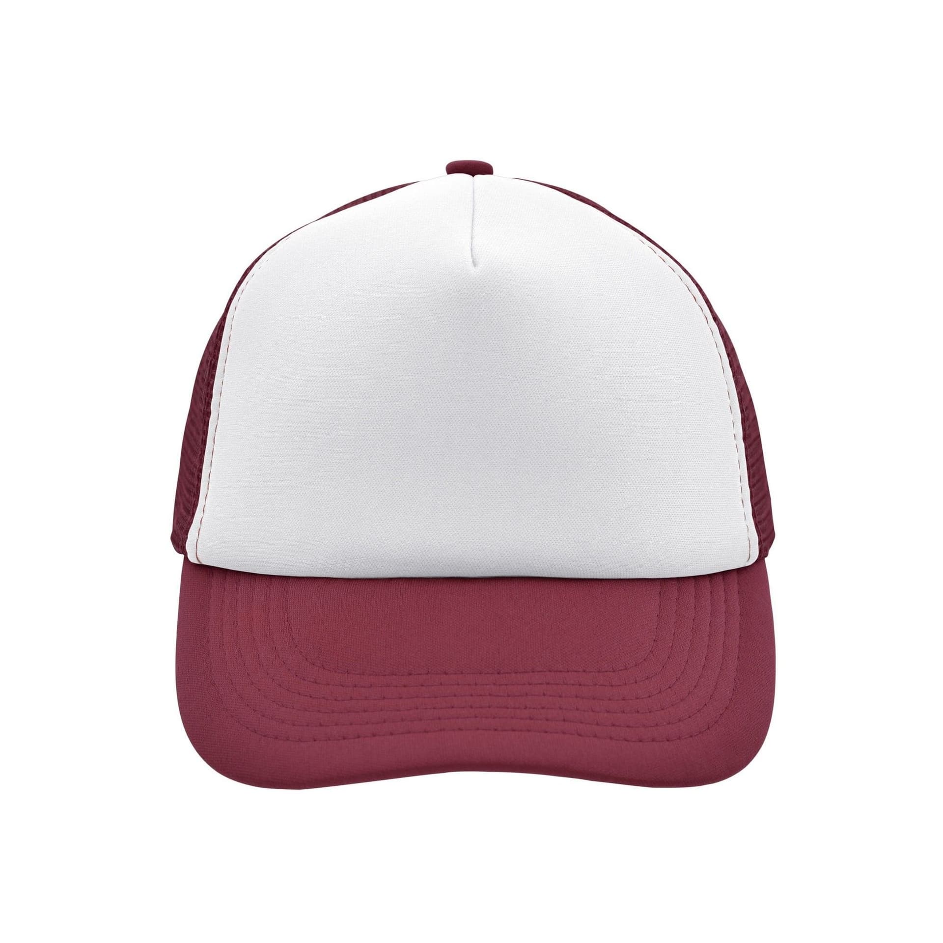 Myrtle Beach Myrtle Beach Men's 5 Panel Polyester Mesh Baseball Cap in Cream