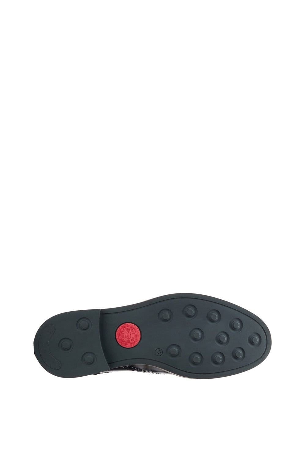 Base London Base London Men's Woburn Hi-Shine Brogue Shoe in Black - 4