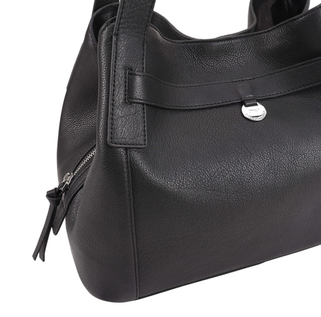 Paul Costelloe Paul Costelloe Women's Donato Leather Shoulder Bag in Black - 2