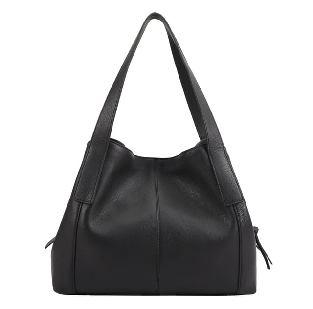 Paul Costelloe Paul Costelloe Women's Donato Leather Shoulder Bag in Black - 3
