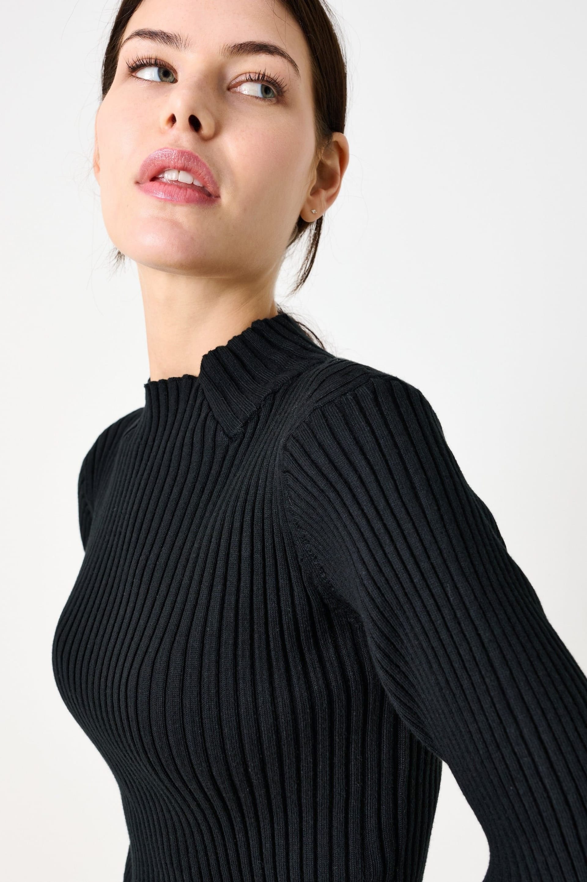 Louche Louche Women's Raye Black Midi Sweater Dress - 4