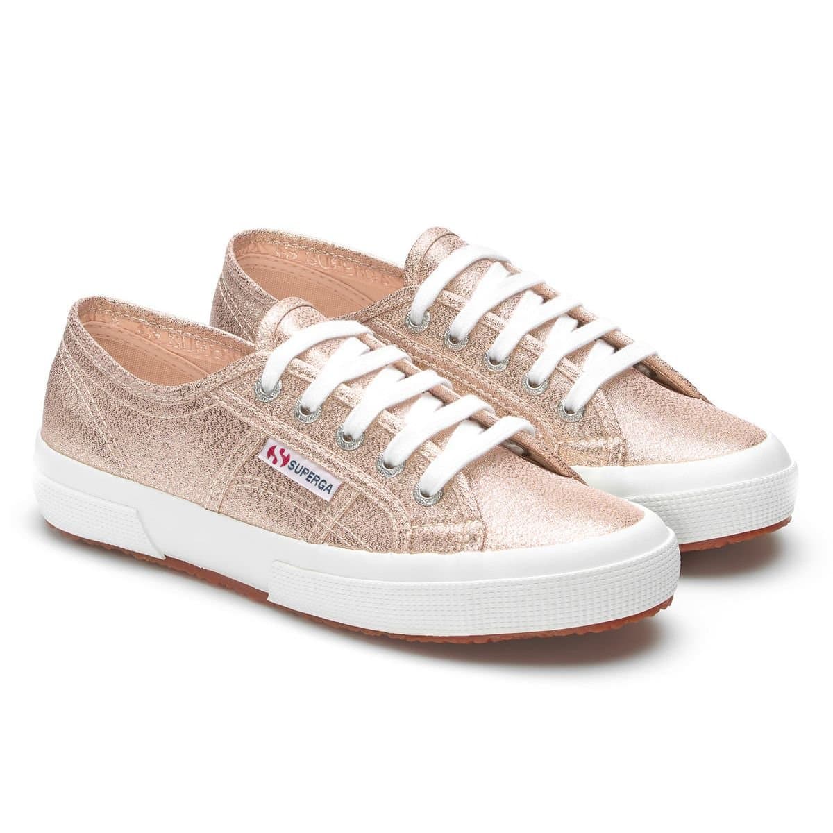 Superga Superga Women's 2750 Lamew Metallic Trainers in Light Pink