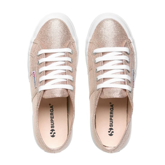 Superga Superga Women's 2750 Lamew Metallic Trainers in Light Pink - 3