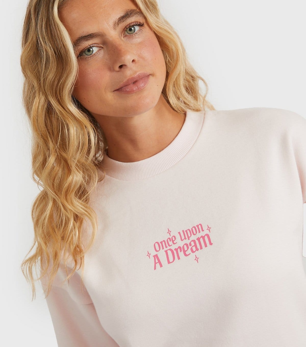 Custard Women's Clothing Light Pink Disney Once Upon Dream Sweatshirt Custard New Look - 4