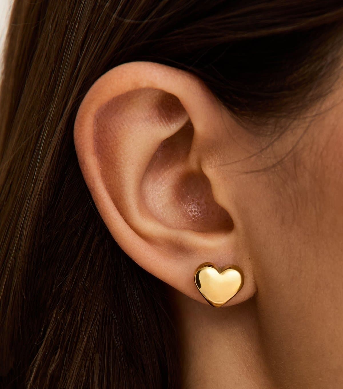 New Look Gold Tone Waterproof Heart Stud Earrings New Look