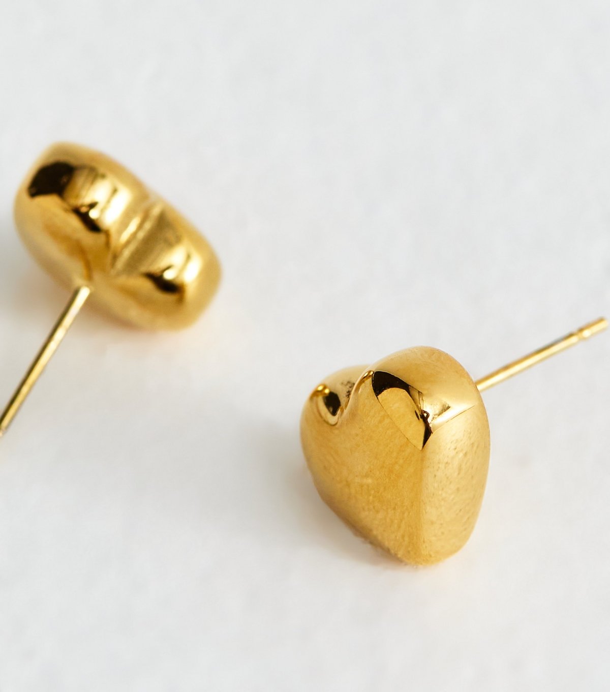 New Look Gold Tone Waterproof Heart Stud Earrings New Look - 4