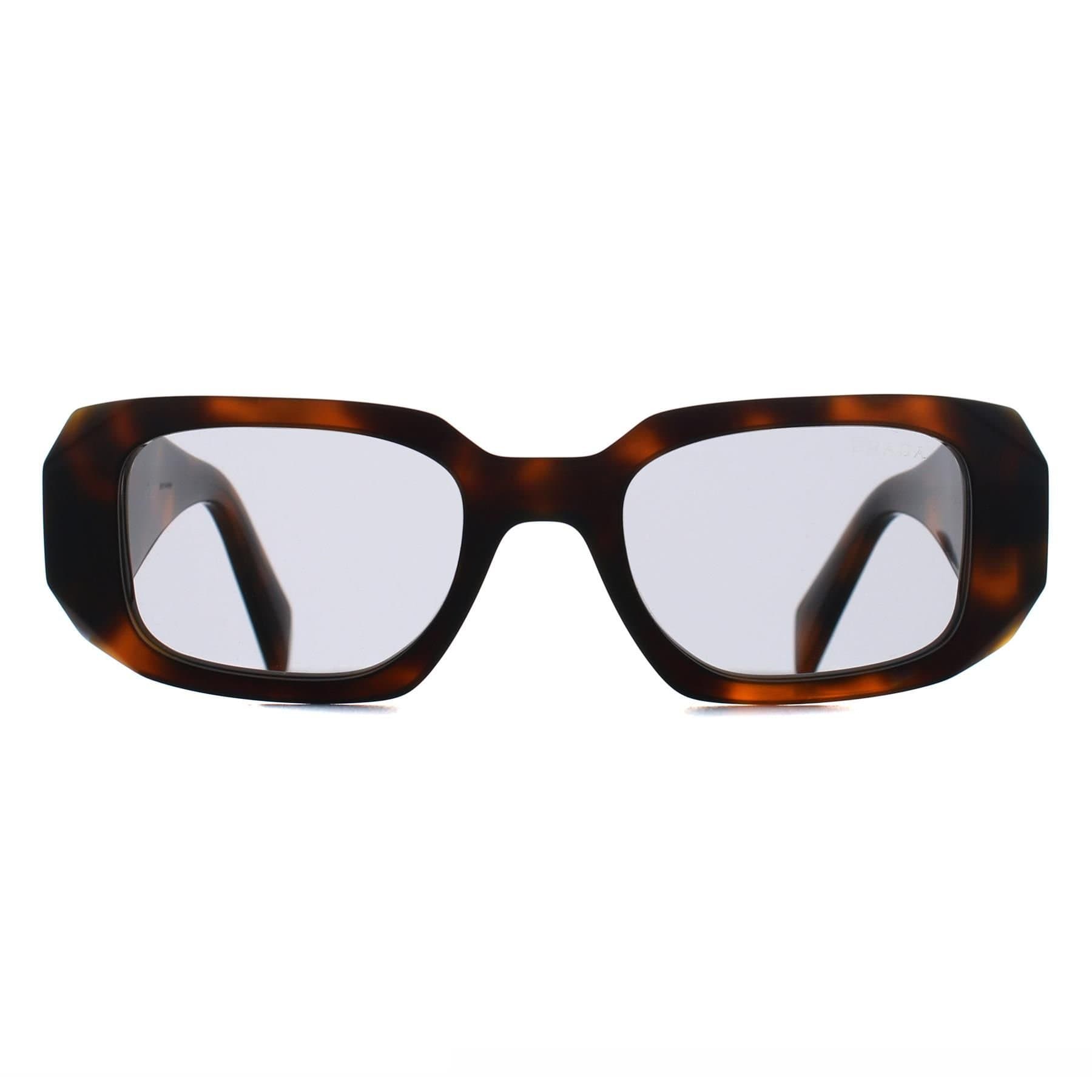 Prada Prada Women's Rectangle Juniper Tortoise Grey PR17WS in Brown