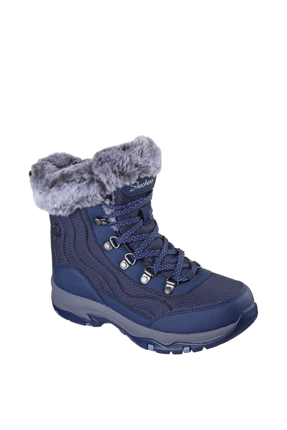 Skechers Skechers Navy Faux Fur Lined Winter Boot