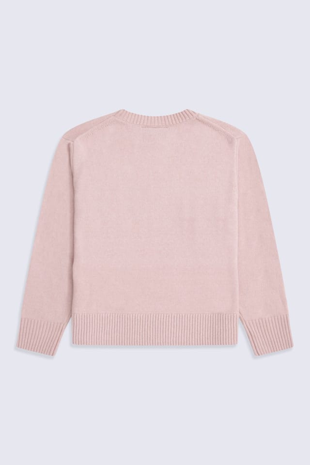 Animal Animal Women's Soft Lightweight Casual Top Warm Comfortable Fluffy Pullover Jumper in Pink - 2