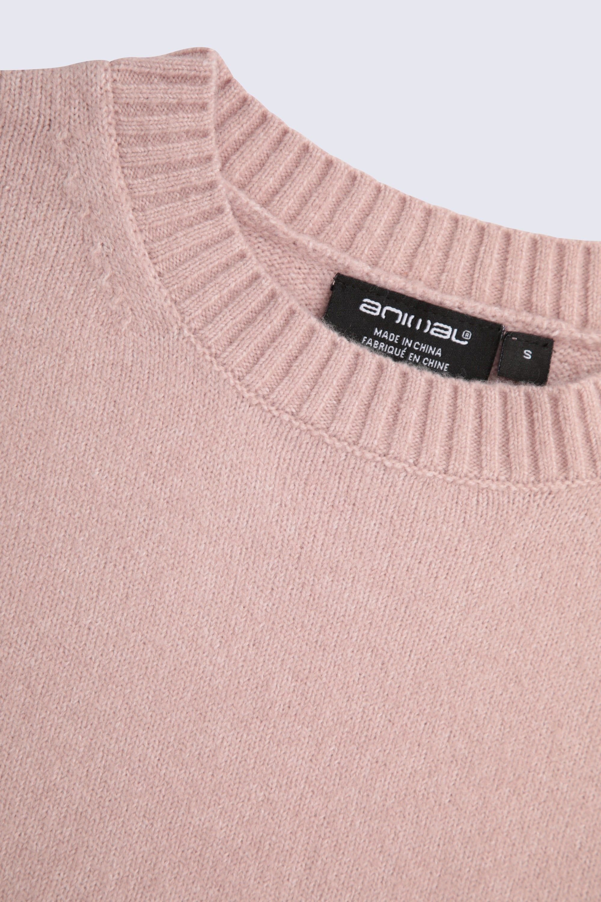 Animal Animal Women's Soft Lightweight Casual Top Warm Comfortable Fluffy Pullover Jumper in Pink - 3