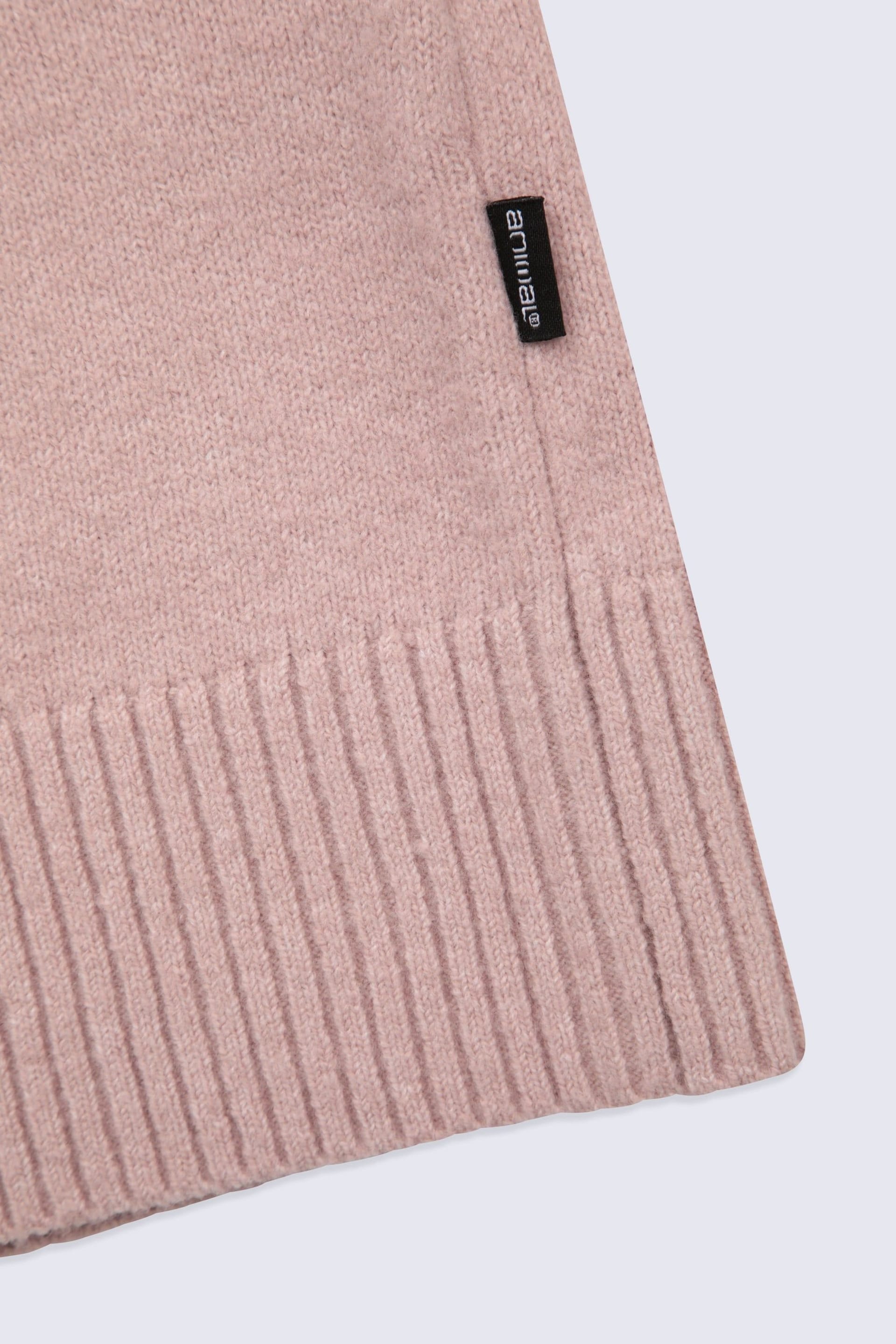 Animal Animal Women's Soft Lightweight Casual Top Warm Comfortable Fluffy Pullover Jumper in Pink - 4