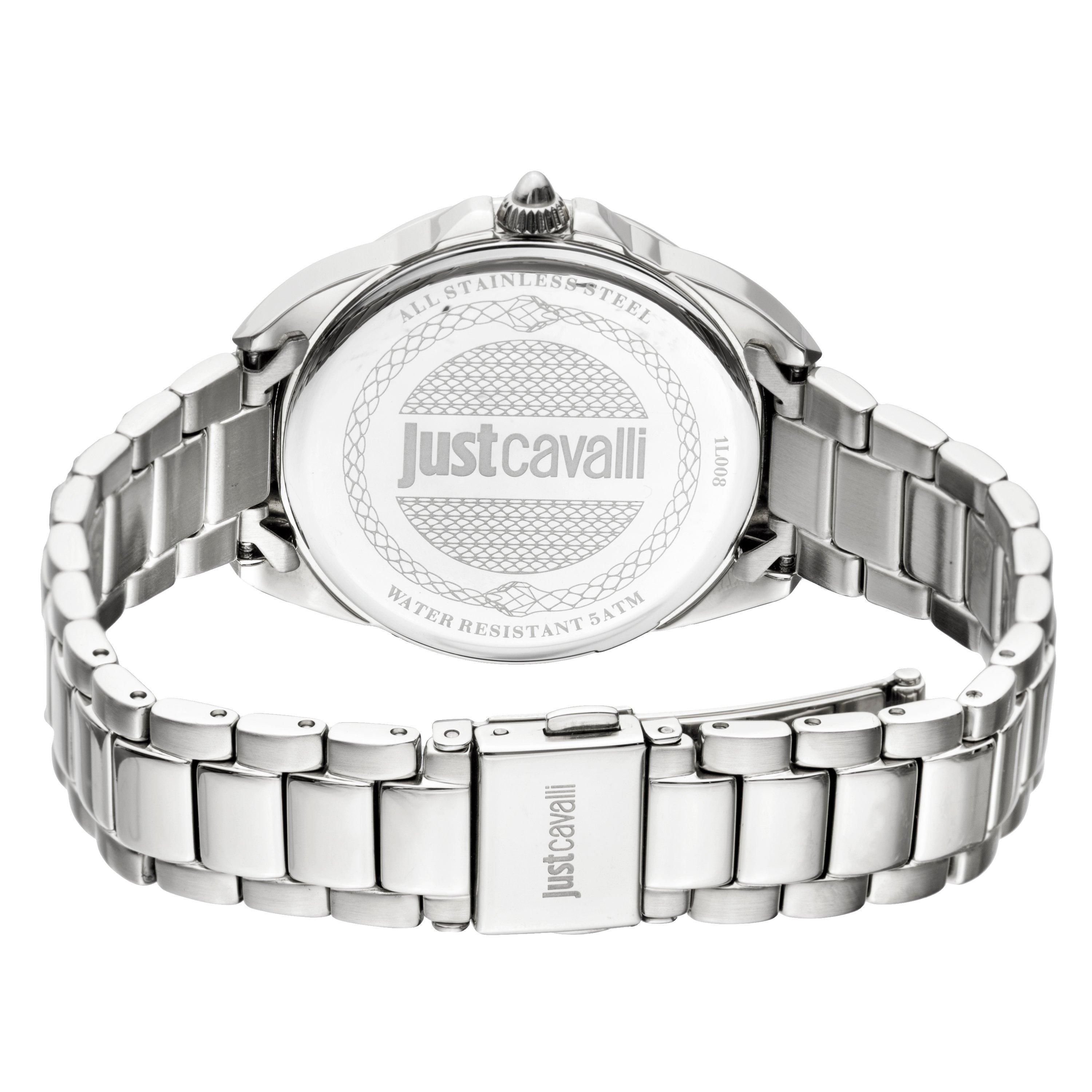 Just Cavalli Just Cavalli Women's Logo Silver Dial Stainless Steel Watch - 2