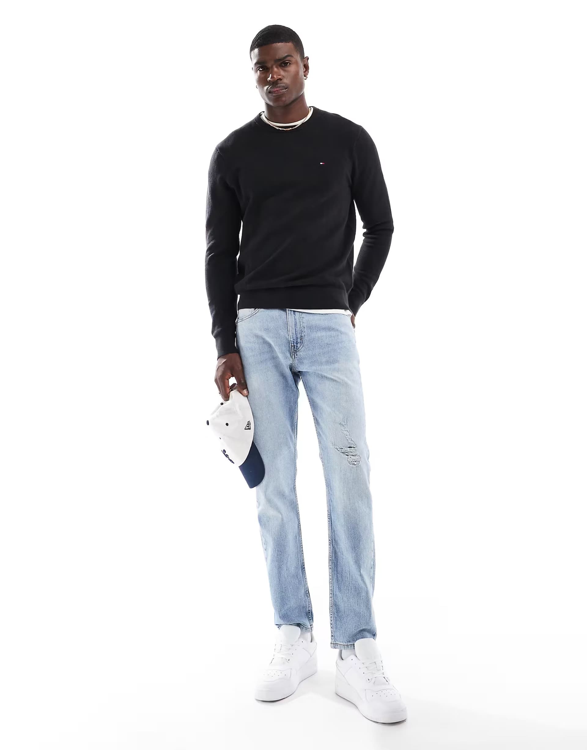 ASOS Tommy Hilfiger essential jumper in black