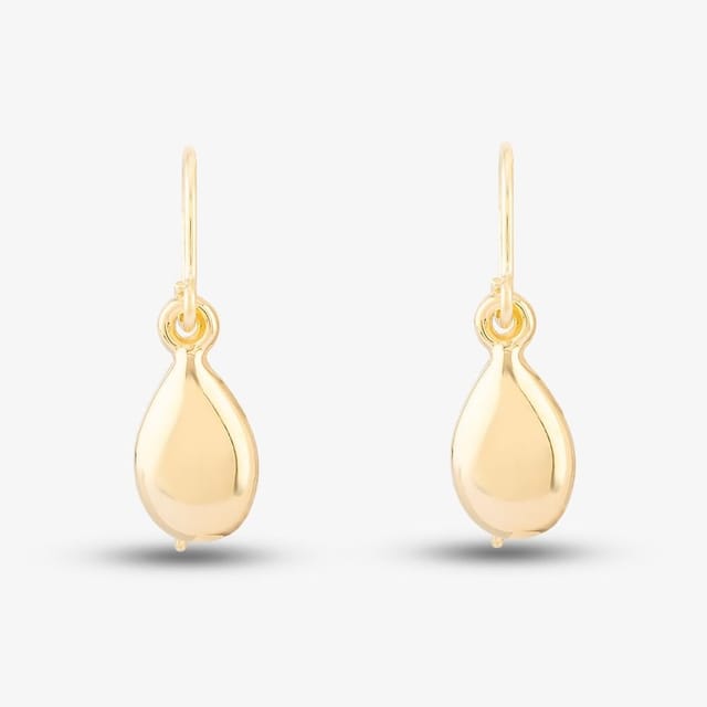 T.H.Baker T.H.Baker Women's 9ct Yellow Gold Teardrop Dropper Earrings GE2217 - 3