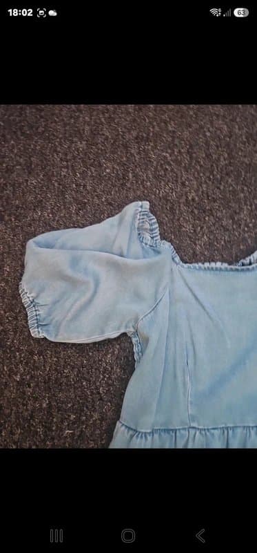 Simply Be Simply be size 20 22 denim shirred smock playsuit jumpsuit romper boiler vintage
