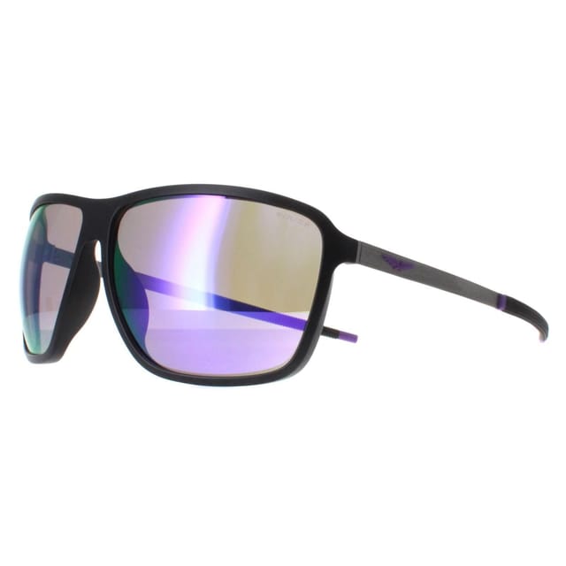 Police Police Men's Square Matte Black Brown Mirror Violet SPLL15 Solstice 4 - 2