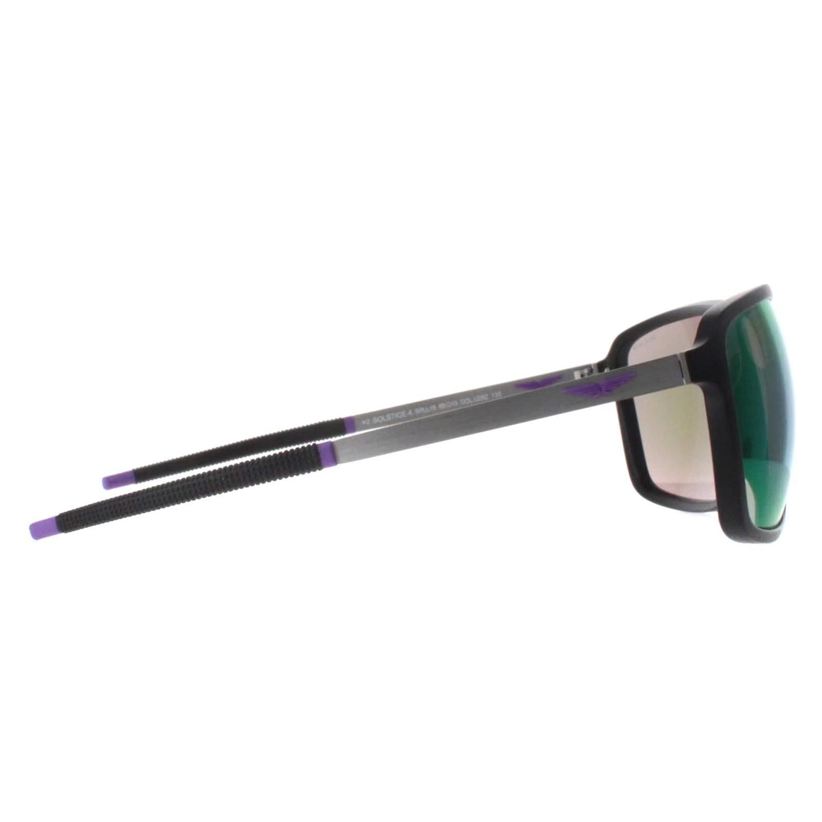 Police Police Men's Square Matte Black Brown Mirror Violet SPLL15 Solstice 4 - 4