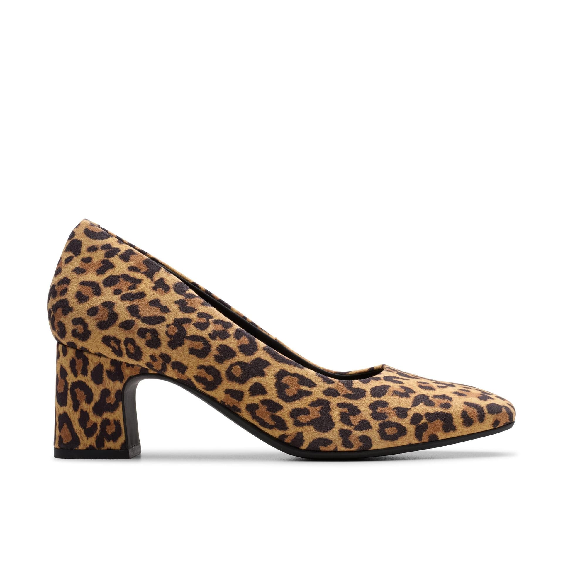Clarks Clarks Women's Fernie Court Leopard Suede Court Shoes, Pumps, Slip Ons, Heels in Brown