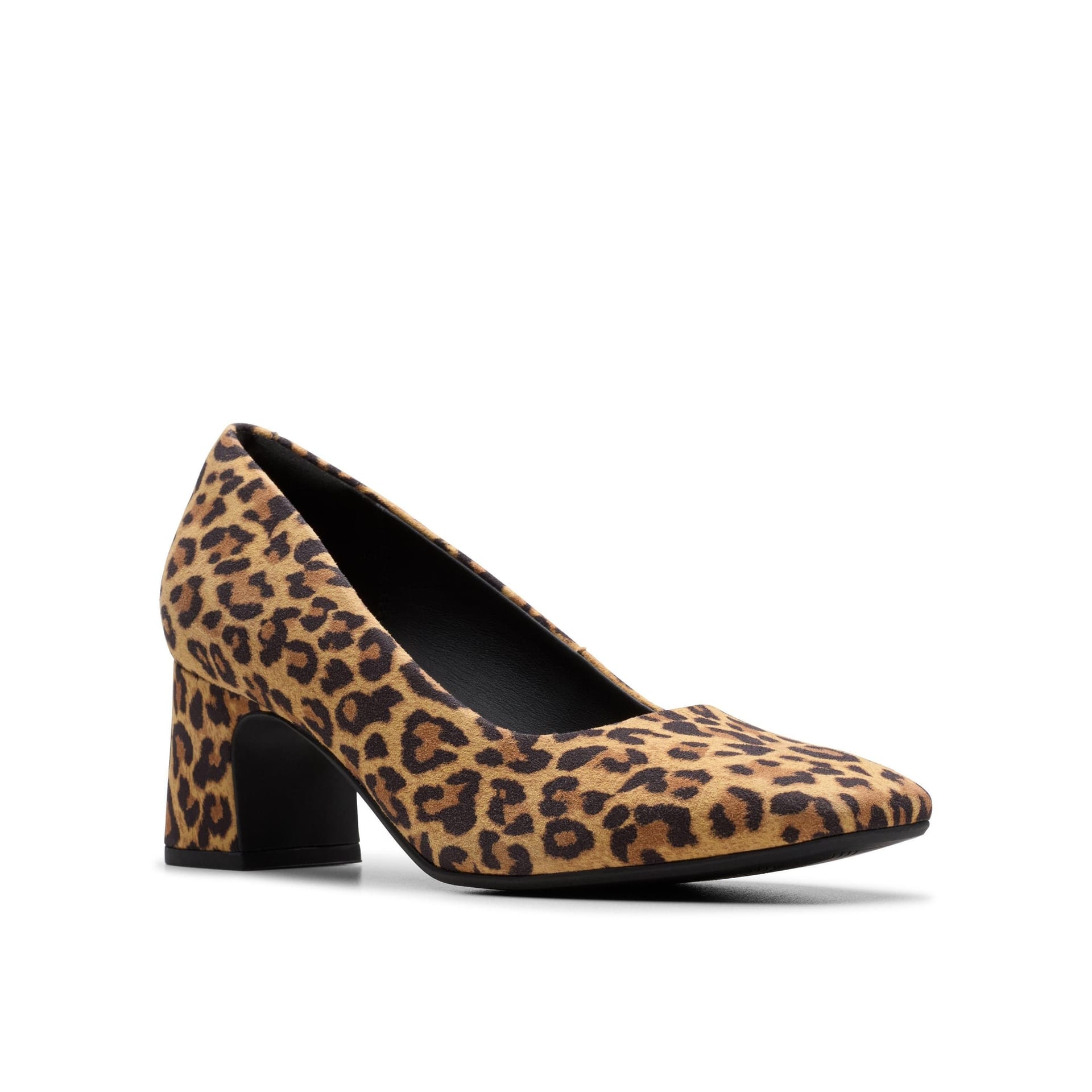 Clarks Clarks Women's Fernie Court Leopard Suede Court Shoes, Pumps, Slip Ons, Heels in Brown - 4