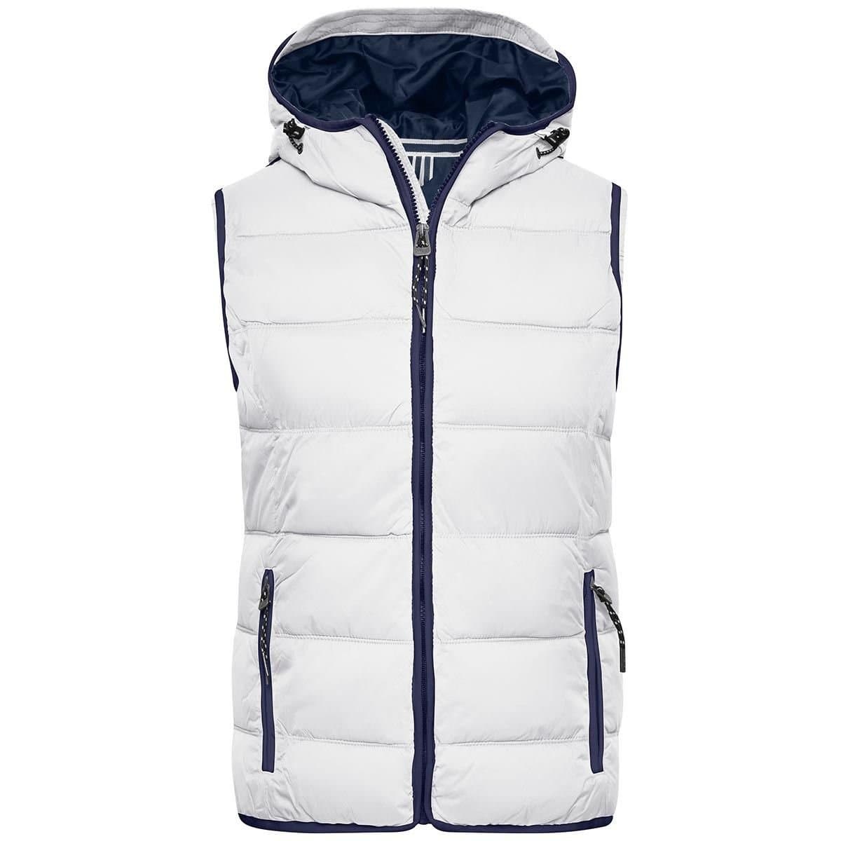James and Nicholson James and Nicholson Women's Maritime Gilet in Off-White