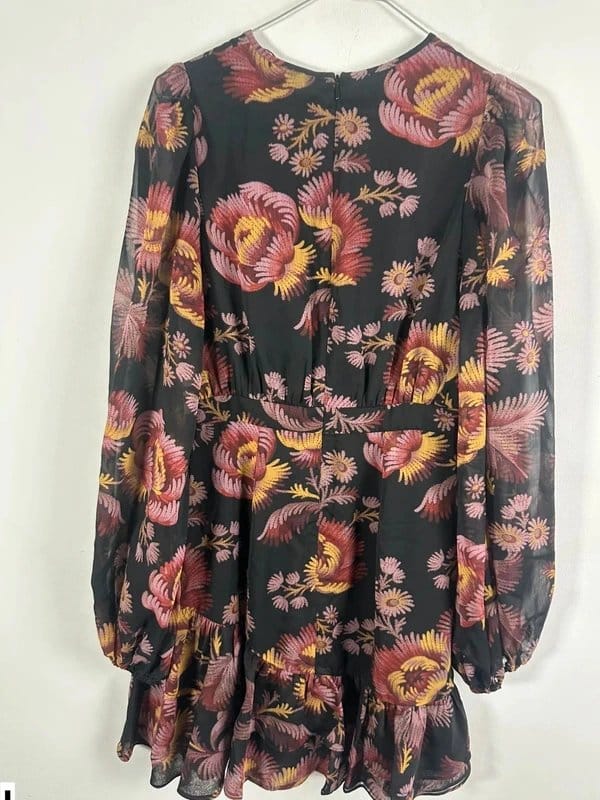 Ted Baker Floral Print Chiffon Midi Dress