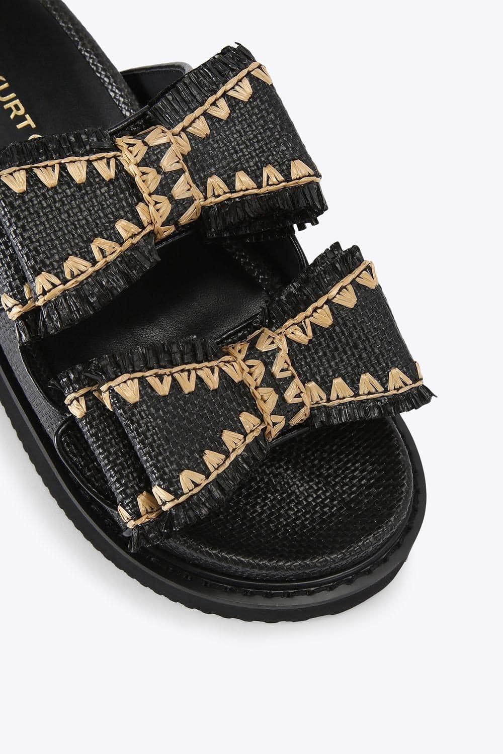 KG Kurt Geiger KG Kurt Geiger Women's 'Robbie' Fabric Sandals in Black - 4