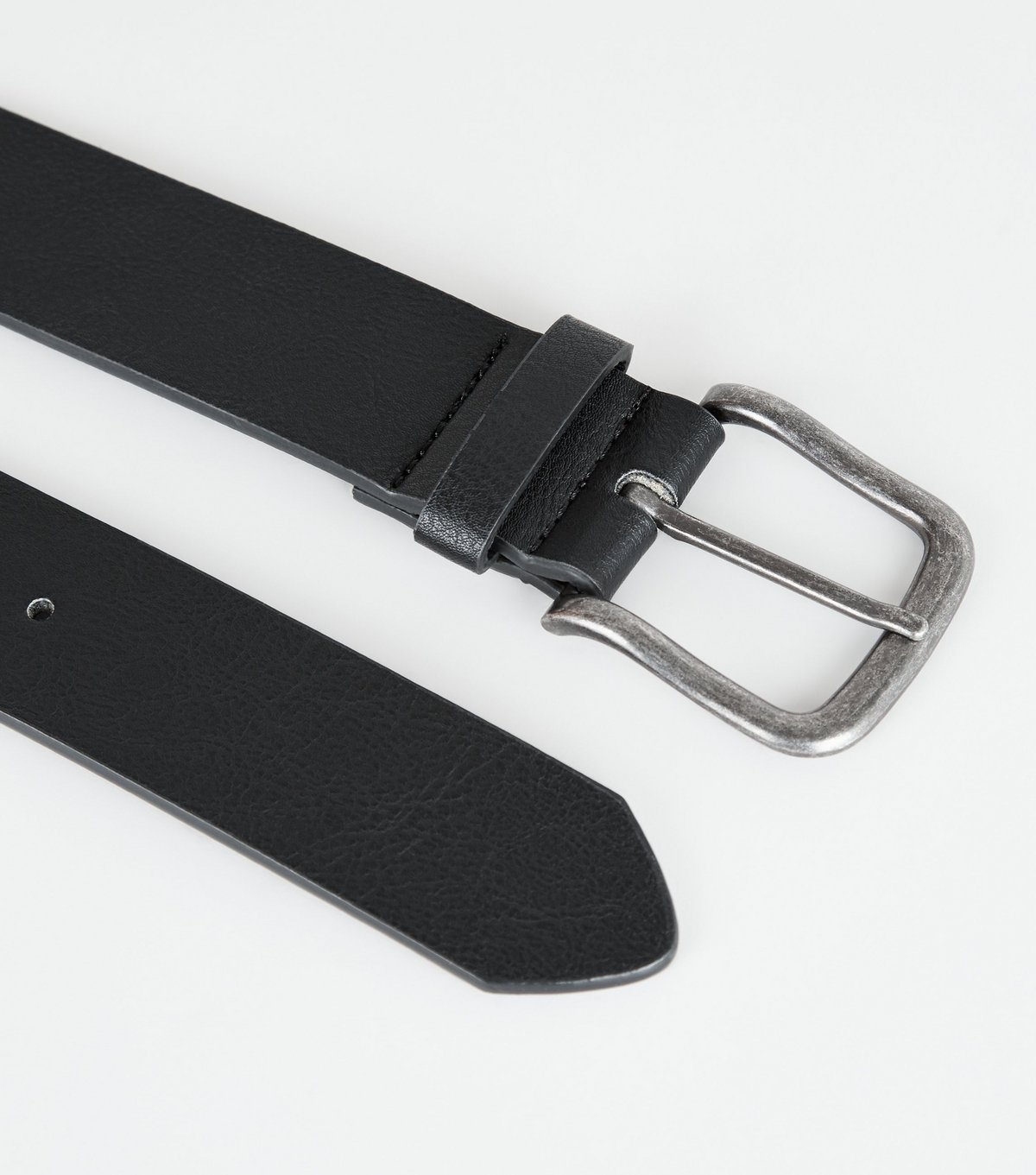 New Look Men's Black Leather-Look Belt New Look - 3