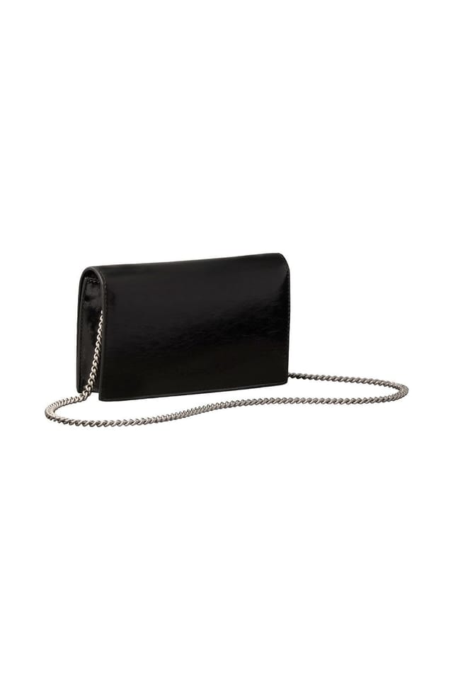 Calvin Klein Calvin Klein Women's CK Metallic Wallet On Chain Black - 2