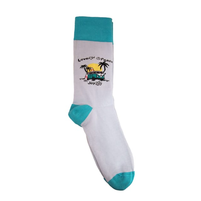 Simply Essentials Simply Essentials Men's Toys Campervan Socks in Blue - 3