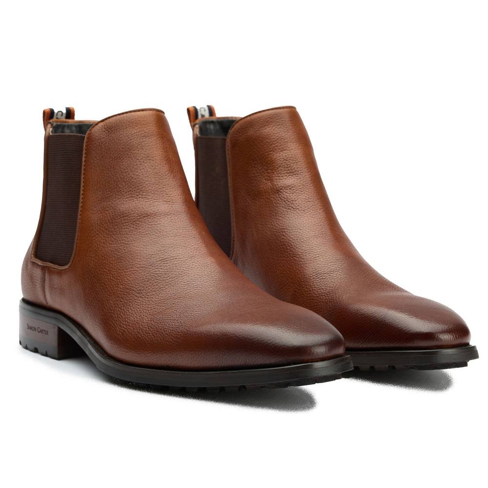 Simon Carter SIMON CARTER Men's Clover 3 Chelsea Boots in Tan - 1