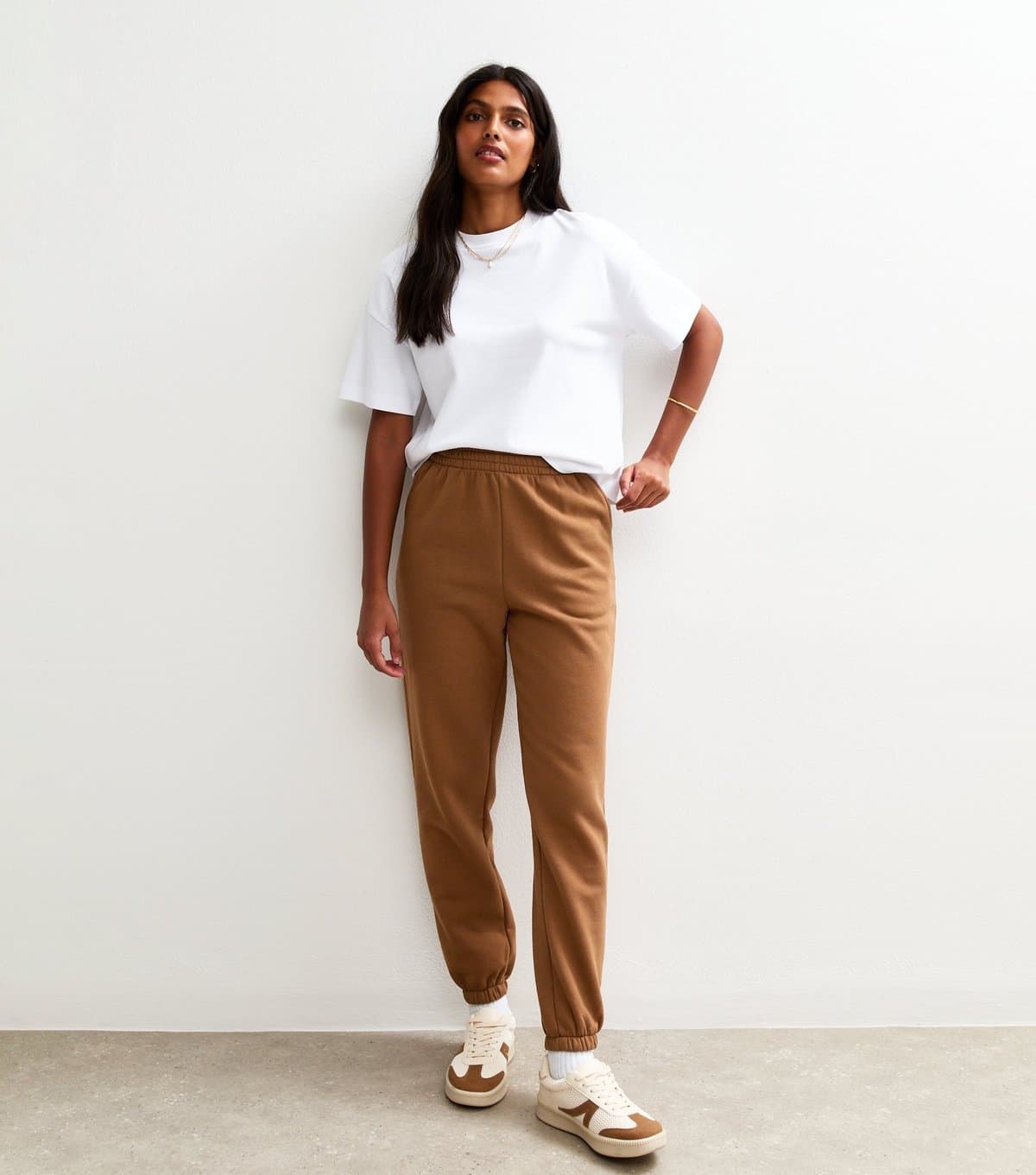 New Look New Look Brown Cuffed Ankle Joggers