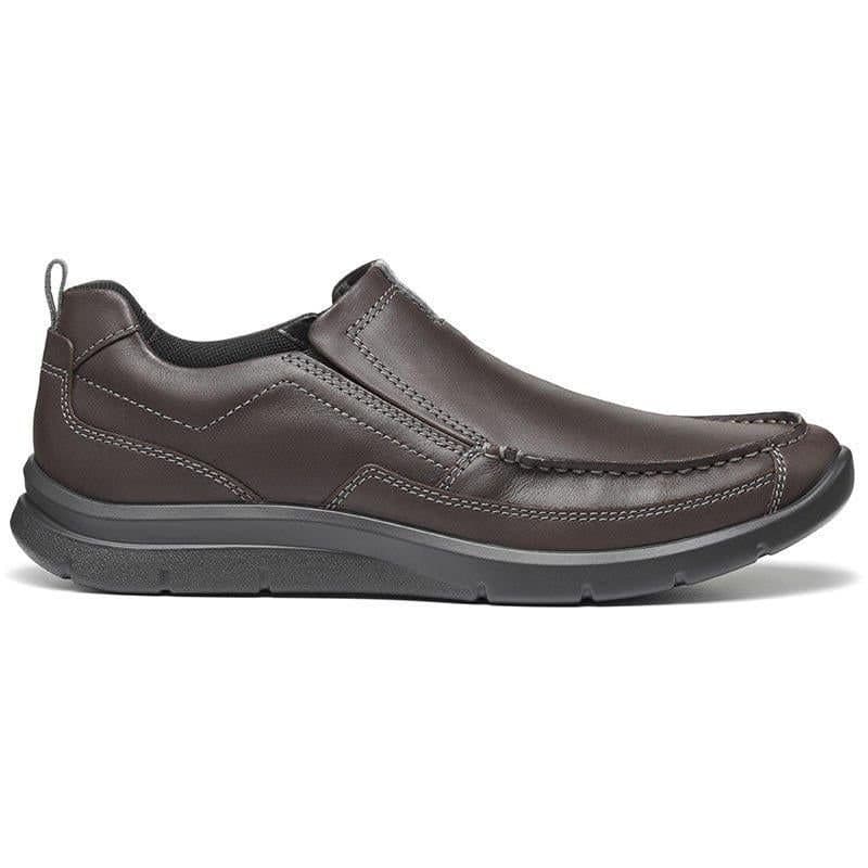 Hotter Hotter Men's 'Boost' Dual Fit Slip-On Shoes in Dark Brown