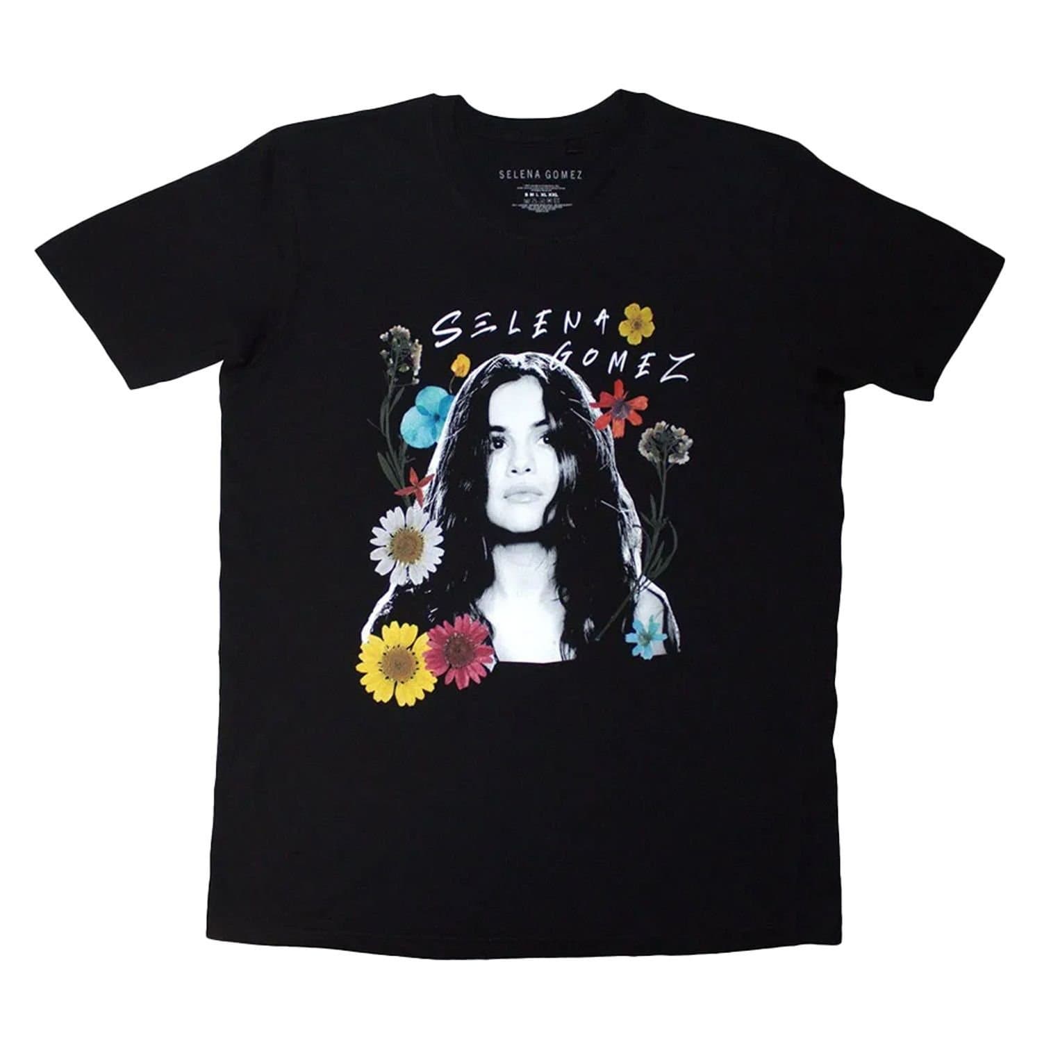 Selena Gomez Selena Gomez Men's Floral Collage T-Shirt in Black