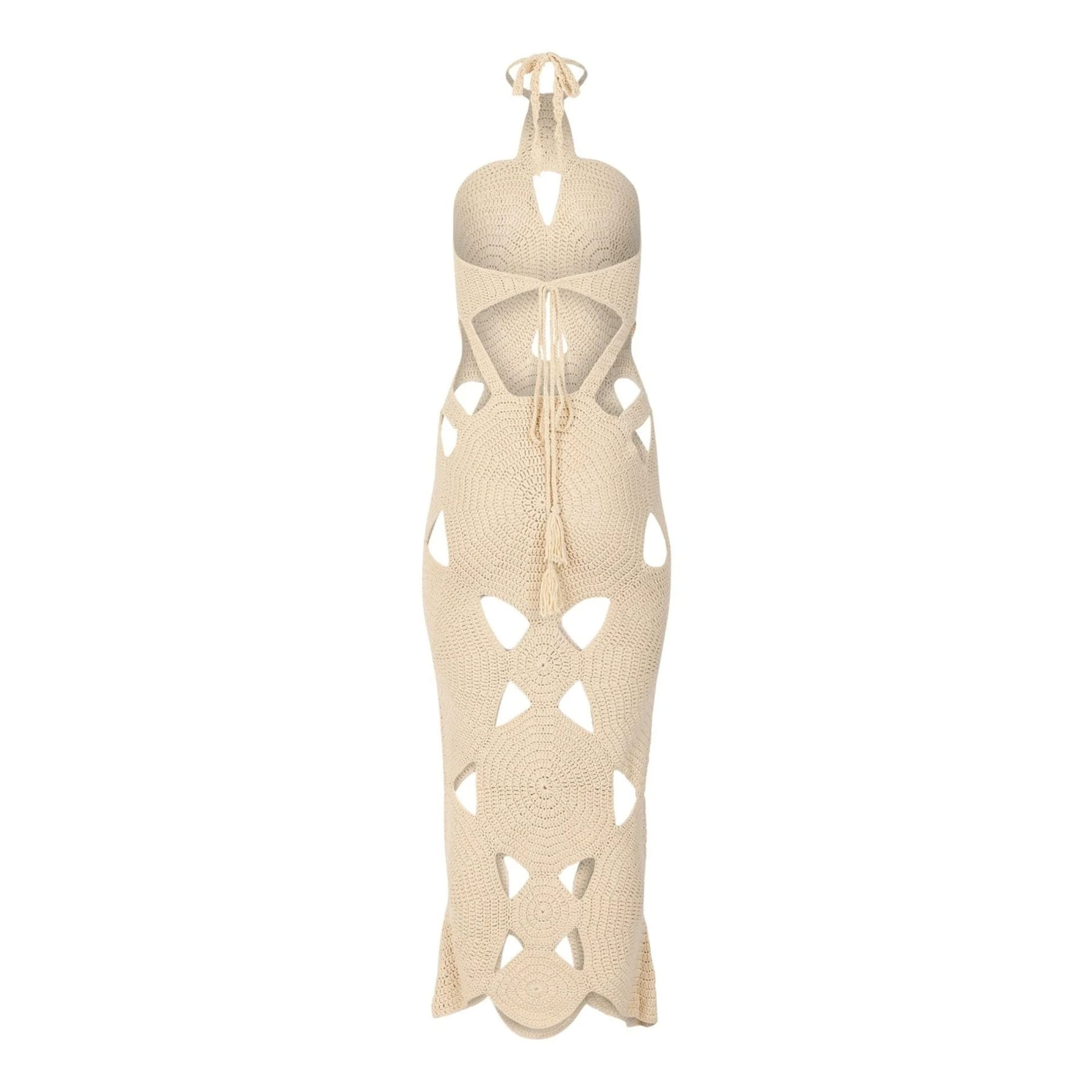 Decolet the Label Decolet the Label Women's Isla Crochet Dress in Cream - 4