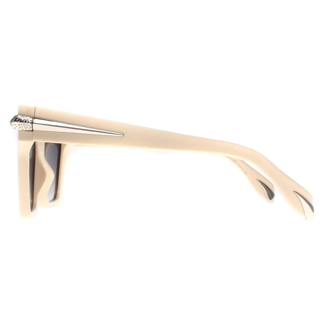 Roberto Cavalli Roberto Cavalli Women's Square Shiny Beige Grey Gradient SRC002S Sunglasses - 3