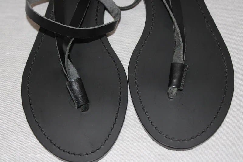 ASOS Design ASOS Design Sandals Women UK 6 Black Buckle Strap Flat Strappy Summer