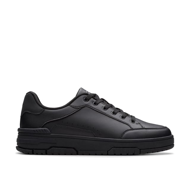Clarks Clarks Men's Check Lace Black Trainers, Lace Up - 3